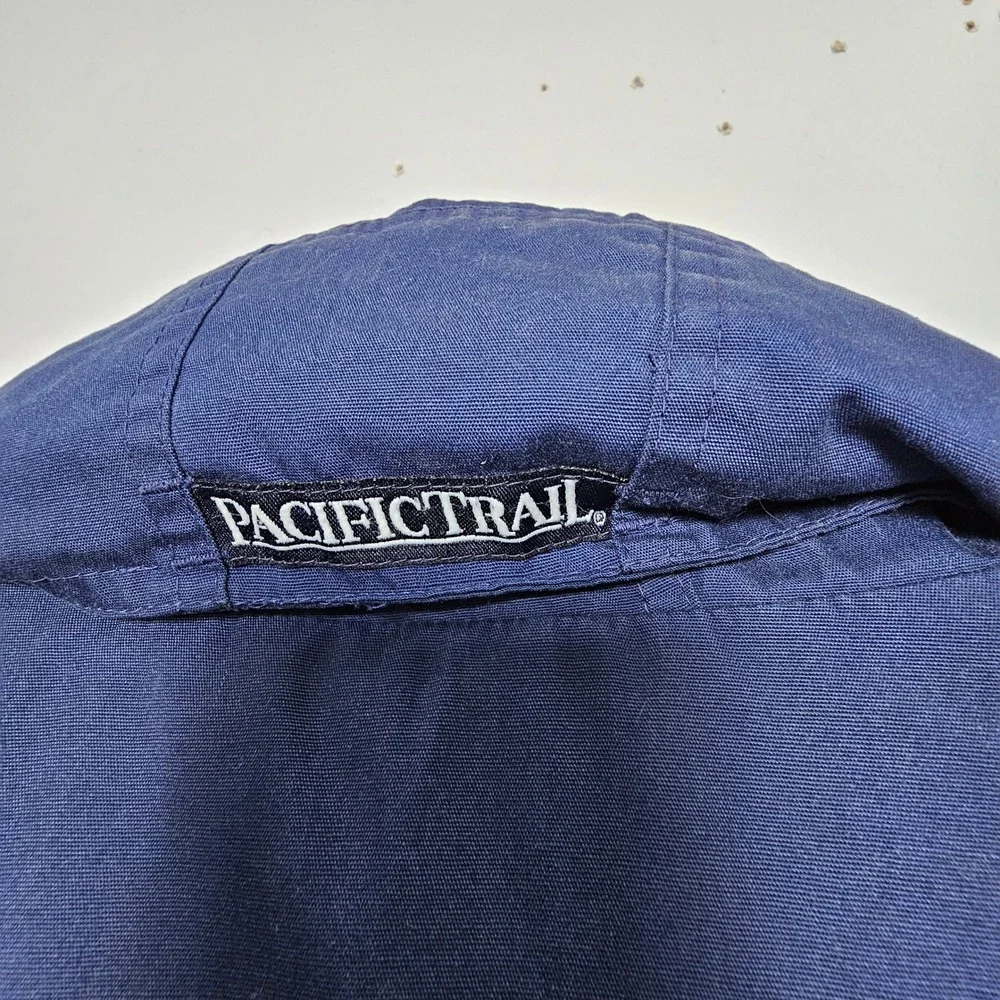 Pacific‎ Trail Mens VTG Colorblock Windbreaker Jacket XL Blue Gorpcore Outdoor